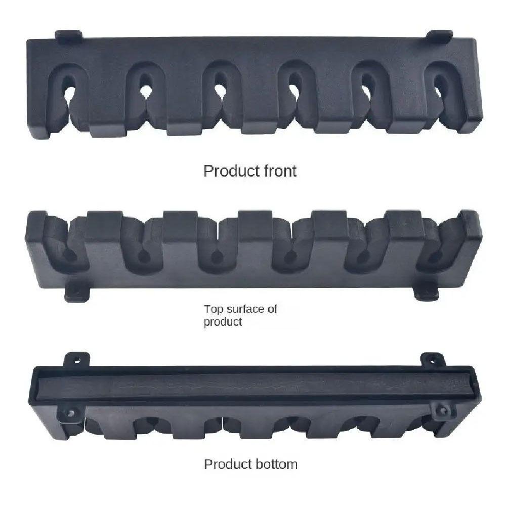 1Set Wall-mounted Fishing Rod Storage Rack 6 Holes Fishing Rod Stand Bracket  Fishing Accessory