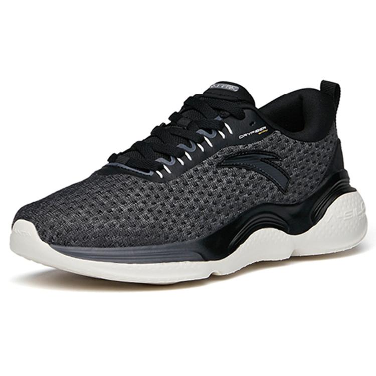 Anta Running Collection Cushioning Low top Running Shoes Men's Black Gray 112145532-3