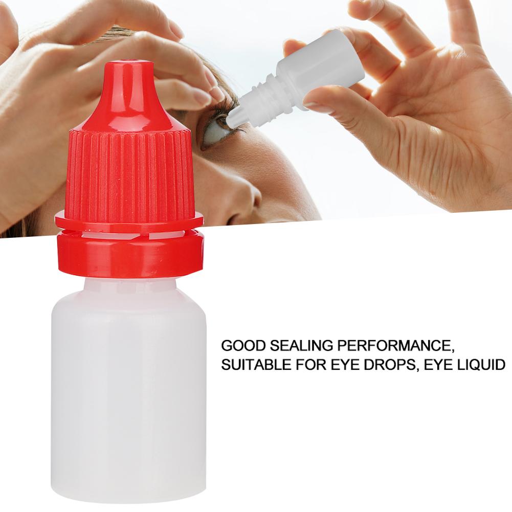 50pcs / Bag 5ml Portable Empty Eye Drops Eye Liquid Dropper Bottle Small Drop Bottle