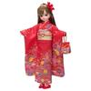 Takara Tomy Licca-chan Doll LD-30 Kimono Licca-chan Beni Dress-up Pretend Play Toy Ages 3 and up