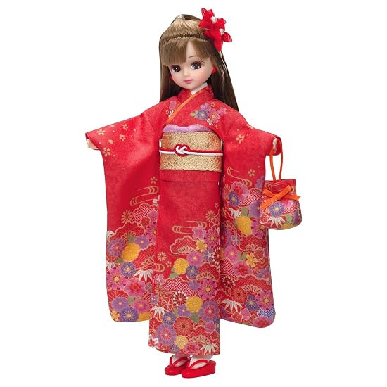 Takara Tomy Licca-chan Doll LD-30 Kimono Licca-chan Beni Dress-up Pretend Play Toy Ages 3 and up