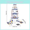Kids Wooden Space Rocket Model For Learning And Imaginative Construction