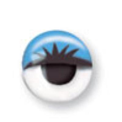False Eyelashes - Blue Eyes - Packet of 10 - 10mm - White Color