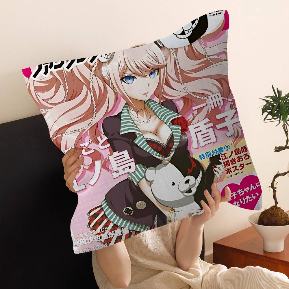 Classic Anime Danganronpa Pillow Anime Pillow Sofa Bed Head Pillow Cover Cushion Cover 45x45 Cm Fashion