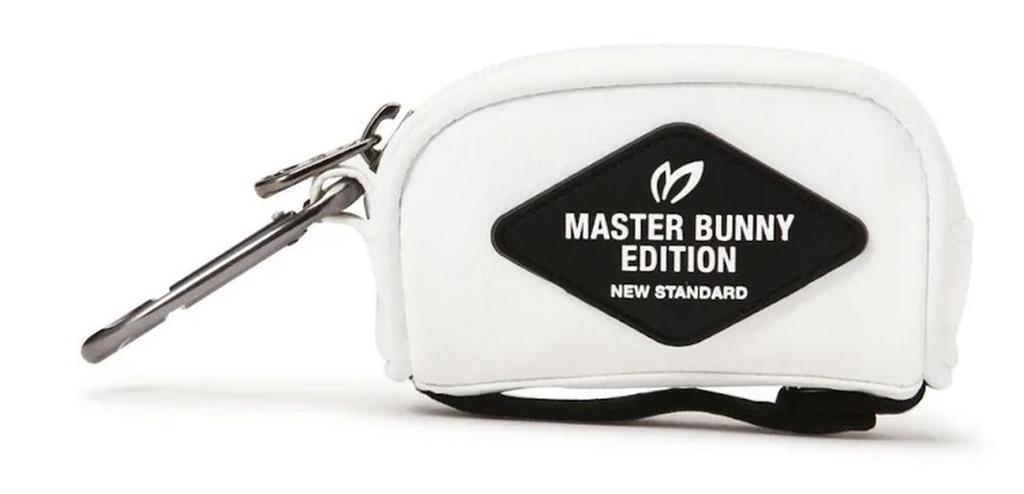Master Bunny Ball Pouch [Matte Twill Series] (with carabiner, holds two balls) / Golf / 758-5984208 030_White FR