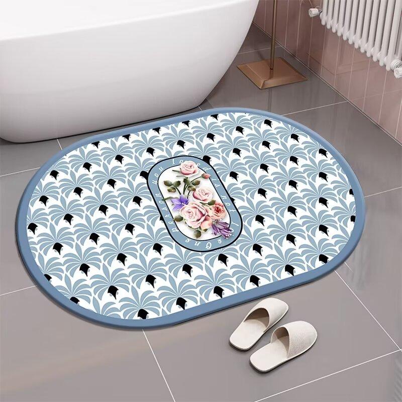 Diatom Mud Cushion, Absorbent Mat, Toilet Entrance Non-Slip Floor Mat, Bathroom Floor Mat, Toilet Entrance Carpet