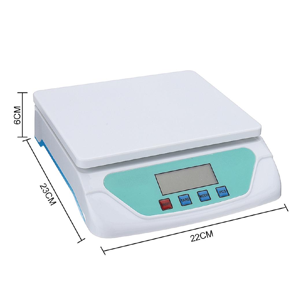 Bílá 30kg TS500 Plastová bílá elektronická váha Vážení Kuchyňská váha Gramy Váha LCD displej univerzální pro Domácí Elektronická váha Hmotnost