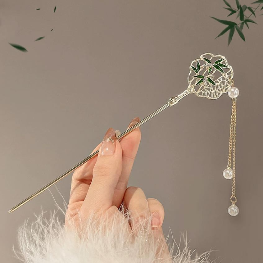 Vintage Chinese Style Hair Sticks Hairpin Forks for Women Girls Flower Hairpin Hair Clip Hanfu Headwear Jewelry Hair Accessories