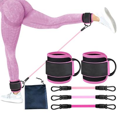 Εξοπλισμός προπόνησης Glutes με ρυθμιζόμενο ιμάντα αστραγάλου Ζώνες αστραγάλου Glute λουράκια άσκησης Ζώνες αντίστασης στον αστράγαλο με μανσέτες