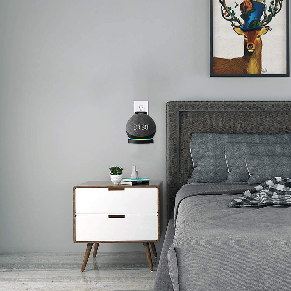 Portable Speaker Wall Mount Stand Cable Management Smart Speaker Holder Stand Space Saving Accessories for  Echo Dot 5/4