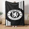 Chelsea Football Club Theme Printed Blanket - Perfect for Couch, Bed, Travel & Outdoor Use | Machine Washable, Cozy & Durable.