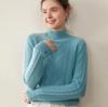 2025 Women's Slimming Cashmere Pullover: Loose Knit Base Layer with Half-High Collar, Warm Inner Wear Sweater.