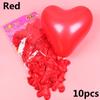 10/20pcs Romantic Thickening  Pearl Inflatable Toys Heart Shaped Latex Balloons Wedding Decor
