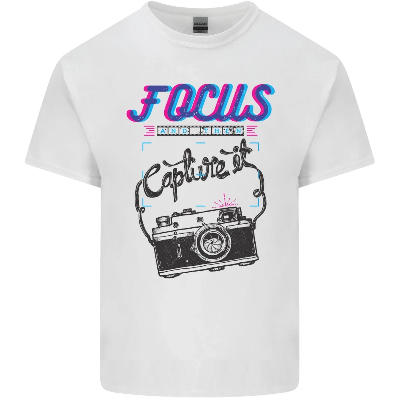 

Focus and Then Capture It Photography Kids T-Shirt Childrens XL