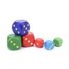 1PC 3cm 5cm Große Größe Holz Würfel Würfel Anzahl Oder Punkt Würfel Runde Coener Kid Spielzeug Spiel 6 seitige Würfel