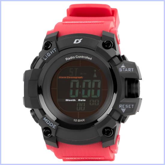ALIAS Digital Radio-Controlled Solar Men`s Watch