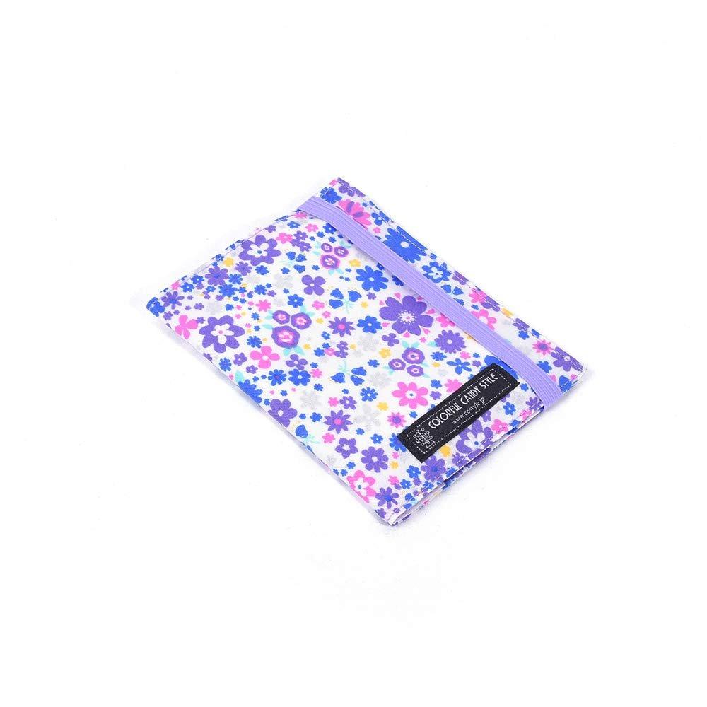 COLORFUL CANDY STYLE Antibacterial Mask Case Holder Portable Face Mask Pouch Organizer with Pocket Tissue Pouch for Girls, Airy Shower Lavender