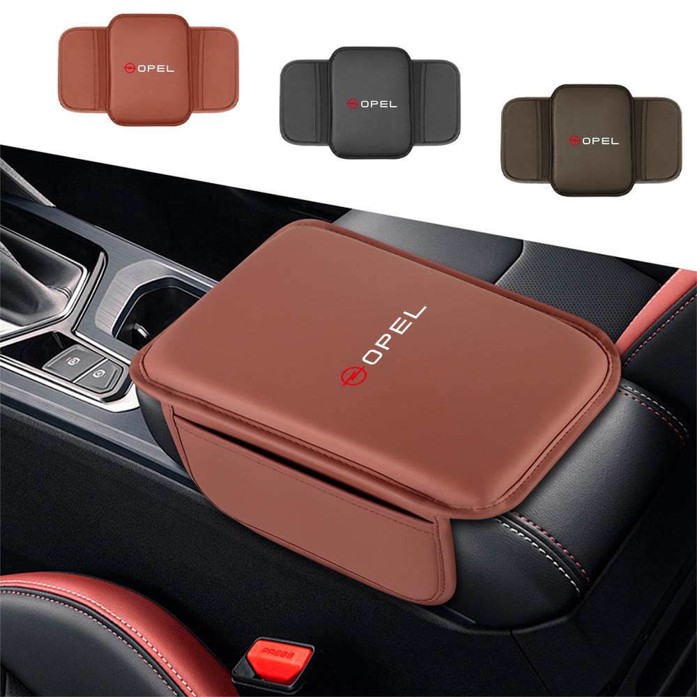 PU Leather Car Breathable Center Console Box Lid Side Storage Bag for Opel Astra Insoia Zafira Vectra Andra Merina Meriva OPC