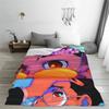 Dandadan Anime Eyes W Kaji Manga Blankets Soft Warm Flannel Throw Blanket Plush for Bed Living room Picnic Travel Home Couch