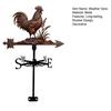 Rooster Weather Vane Retro Metal Wind Vane Roof Decoration Farmhouse Decorative Weather Vane for Outdoor Garden Decor