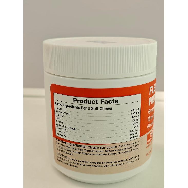 Flea and Tick Prevention for Dogs Chewables - Natural Dog Flea and Tick Treatment Chewable - Oral Flea Supplement for Dogs - Puppy Flea Support - All