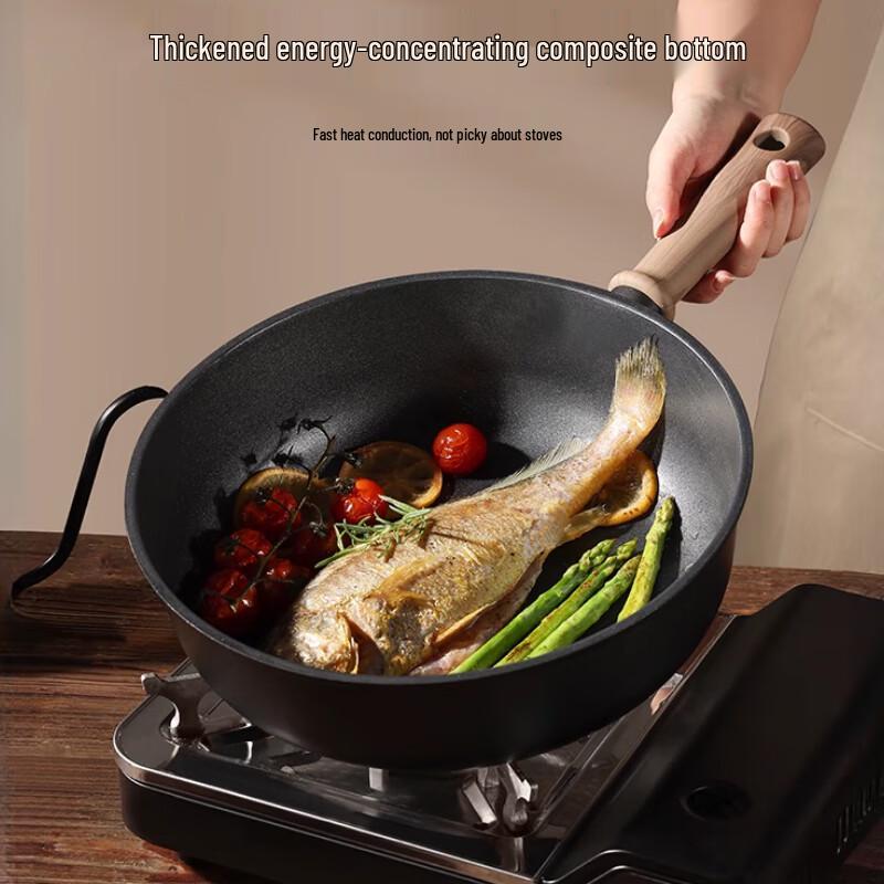 Sule 28cm Non-stick Deep Frying Pan with Lid