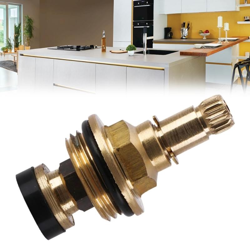 Reliable Brass Faucet Cartridge Replacement Easy To Install Brass Tap Valves Core for Drip Frees Hot & Cold Water Taps