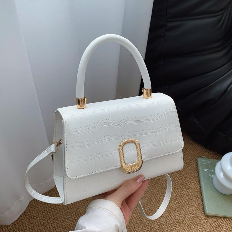 Fashion Pu Small Square Shoulder Bag With Lock Closure For Daily Use