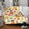 1pc Flower Pattern Lightweight Flannel Blanket, Comfortable and Warm Blanket, for Office and Camping Sofa Bed, Livingroom099