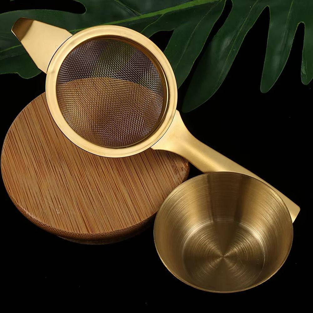 Stainless Steel Hanging Tea Strainer Fine Mesh Lace Tea Infuser Double Ear Tea Filter Teaware