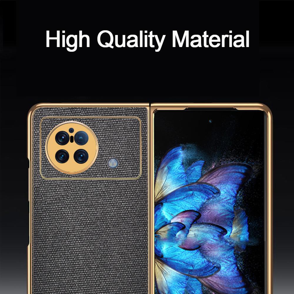 For Vivo X Fold 5g Case High Quality Cloth Fabric Leather Shockproof Phone Capa For Vivo X Fold Case Protection Cover Fundas