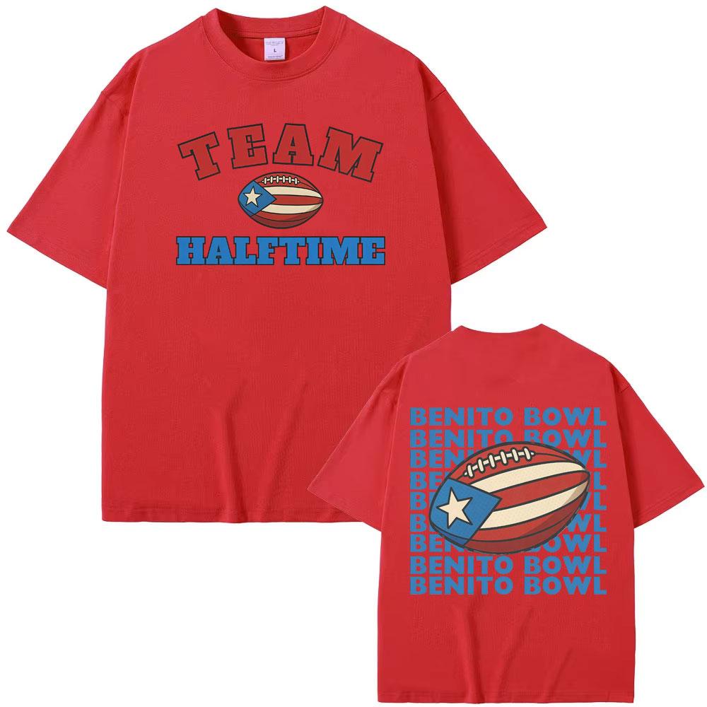 Benito Super Bowl LX Halftime Show T Shirts Bad Bunny 2026 Tour T-shirts Men Women Harajuku High Quality Vintage Classic T-shirt S