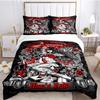 Rockabilly Hip Hop Music Duvet Cover Set with Pillowcase All Season Home Textile Twin Full Queen King Size