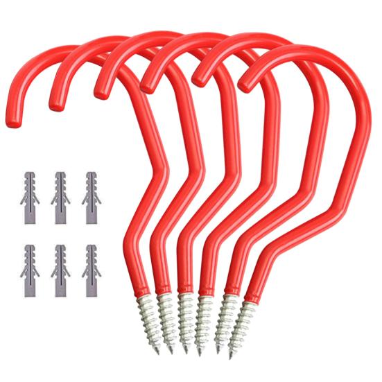 

6 шт. Велосипед Велосипед Велосипед Гараж Настенное Крепление Крюк Вешалка Стойка Кронштейн красный