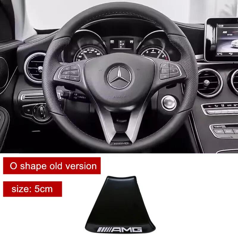 New 2025 Hot Car Steering Wheel Emblem Sticker Interior Badge Decoration for Mercedes benz W203 W204 W205 W176 W211 W212 W213 GL