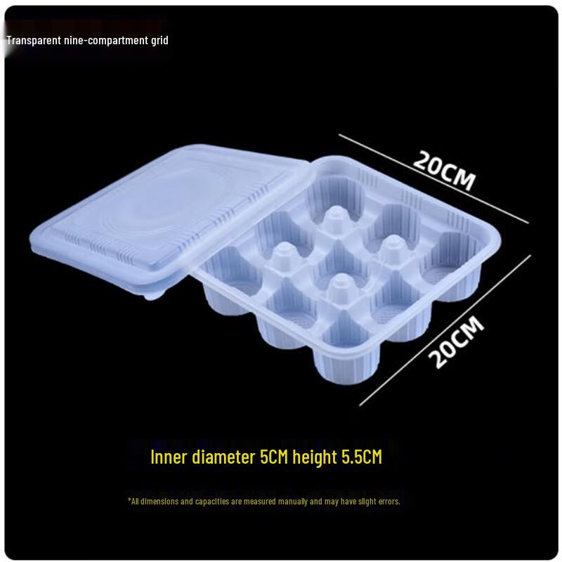 Disposable 9-Compartment Food Container