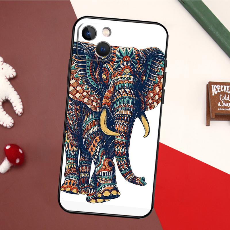 Baby Elephant Case For iPhone 14 Pro Max 16 15 11 12 13 17 Pro Max Mini 15 16 Plus 16e 17 Air Back Cover