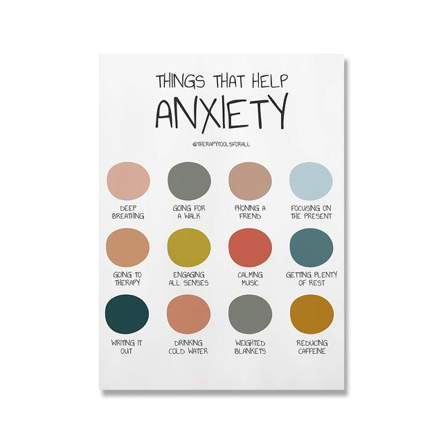 

Тревожная акварель, подарок психологу, психологическая самопомощь, настенная живопись, холст, живопись, постеры и принты, фотографии, декор для клиники 21X30cm No Frame