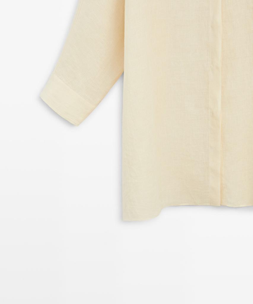 Masimodutti 100% Linen Short Shirt Dress