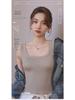 Square Neck Ribbed Tank Top for Women – Plus Size, Curvy, Racerback, Slimming Layer