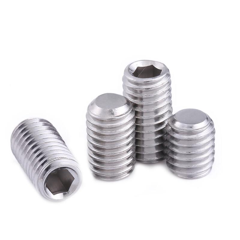 JNL 304 Stainless Steel Hex Socket Flat Point Set Screw