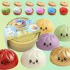 Colorful 6 Styles Glitter Dumpling Glitter Dumpling Squishy With Box Dumplings Sensory Squeeze Toy For Stress Relief Toys