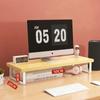 Office Desktop Computer Stand Rack Bracket Raised Shelf Laptop Monitor Wooden Table Home Storage Holders Utility Accessories