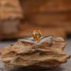 Original Design Does Not Fade Niche High Sense S925 Sterling Silver 18K Natural Citrine Lucky Treasure Ring Women
