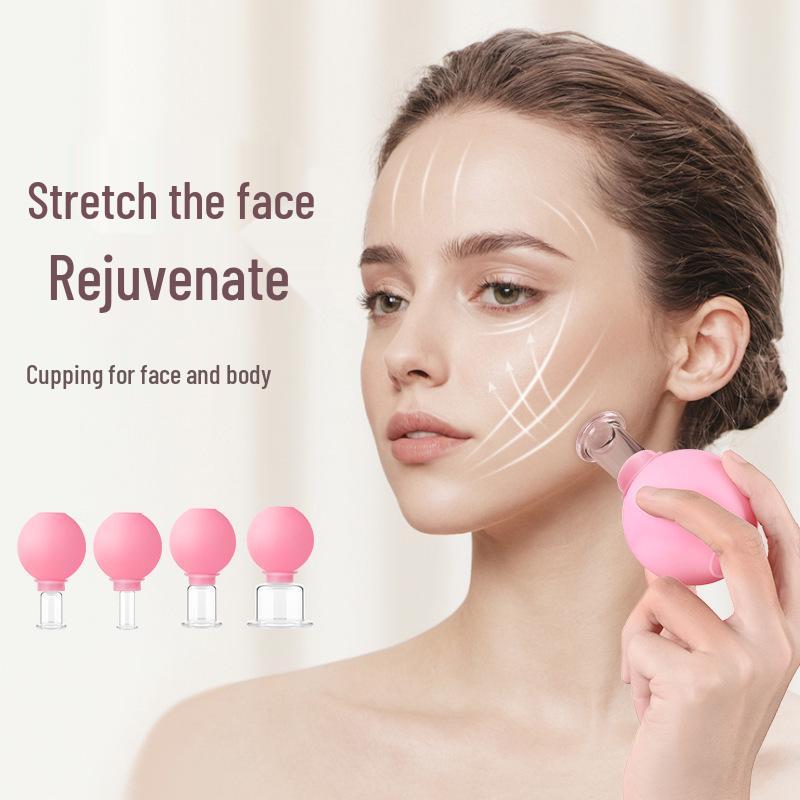 Tila Beauty Silicone Cupping Set: Face-Lifting & Full-Body Meridian Unblocking Vacuum Cups.