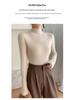 Women's Slim-Fit Cashmere Ribbed Mock Neck Sweater