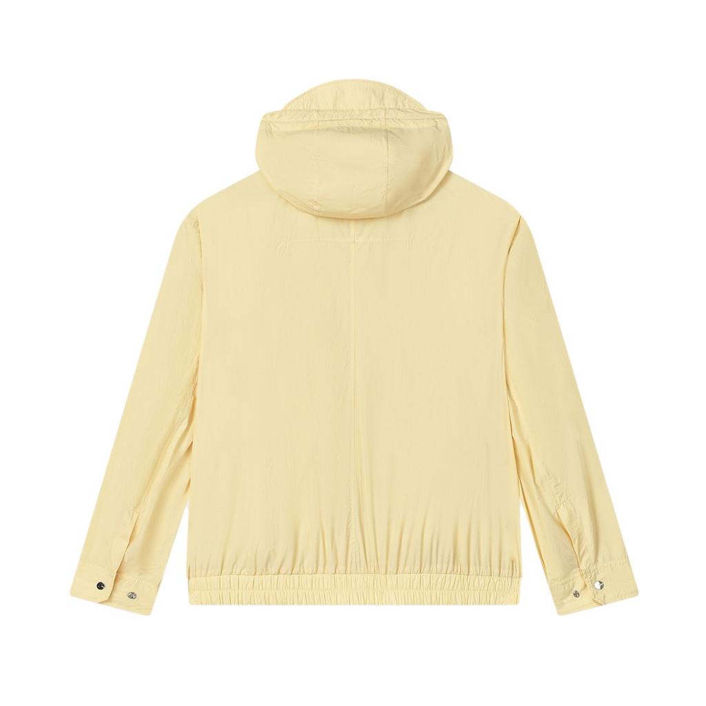 FILA Milano Series Fashion Casual Hooded Long Sleeve Jacket Men Jacket Light-Mature-Wheat-Yellow F11M525703F-YE