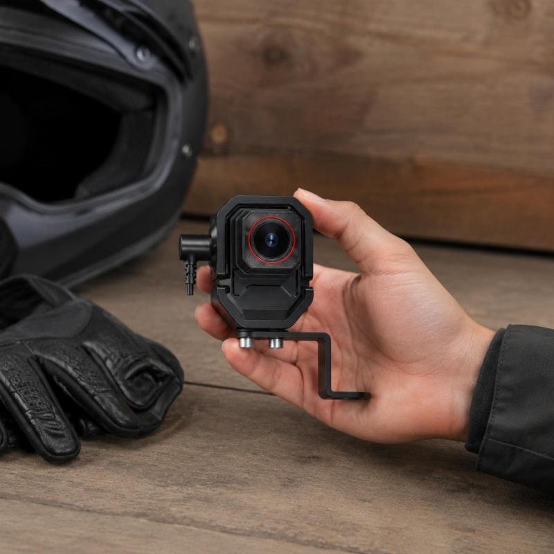 Ride Recording Camera for Motorcycles, ATVs, and Electric 2-Wheelers with 2-Megapixel Sensor and Wide Road View