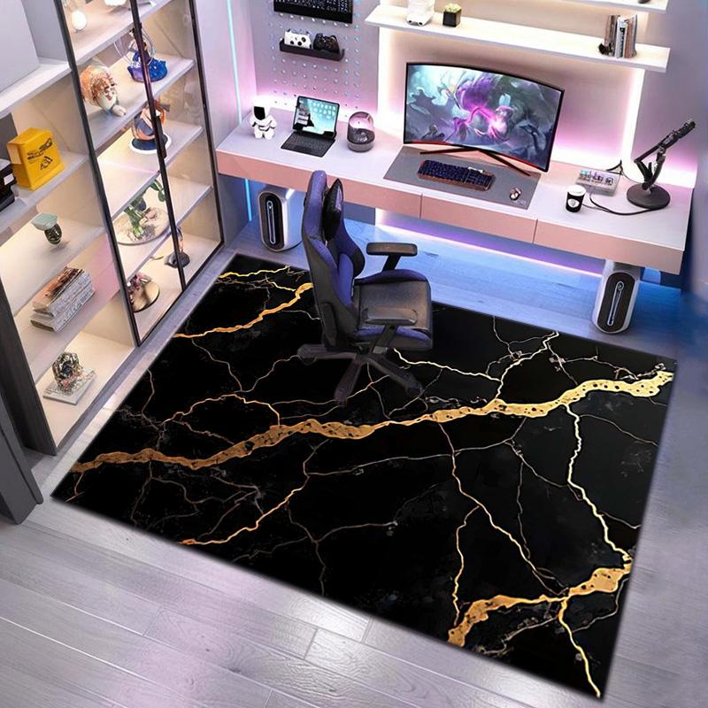 1PC Marble texture printed Carpet Rug for Living Room Bedroom Home Sofa Decoration,Non-slip Floor Mat Floor mat