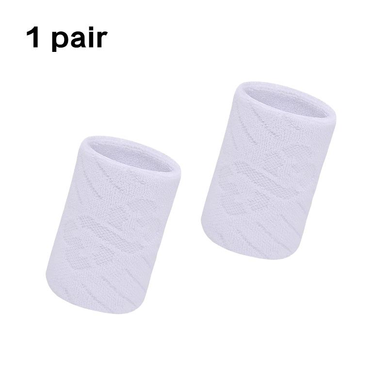 1 Pair Cotton Elastic Wristband Support Basketball Wrist Brace Wraps Men Kids Gym Fitness Powerlifting Tennis Sweat Absorption 1